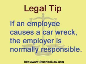 Employer responsible for employee