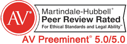Martindale-Hubbell Peer Rated AV Preeminent 5.0/5.0